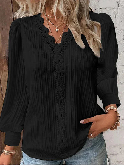 Women's Soft Textured Blouse - Fashinoza