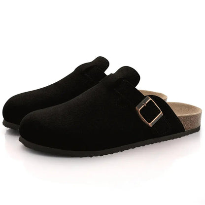 Adjustable Buckle Mule Slippers for Women – Cozy & Versatile Comfort