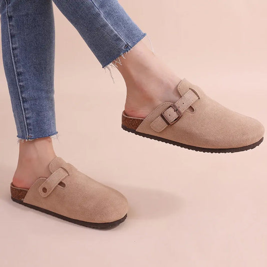 Women's Adjustable Mule Slippers Cozy Comfort - 
Fashinoza