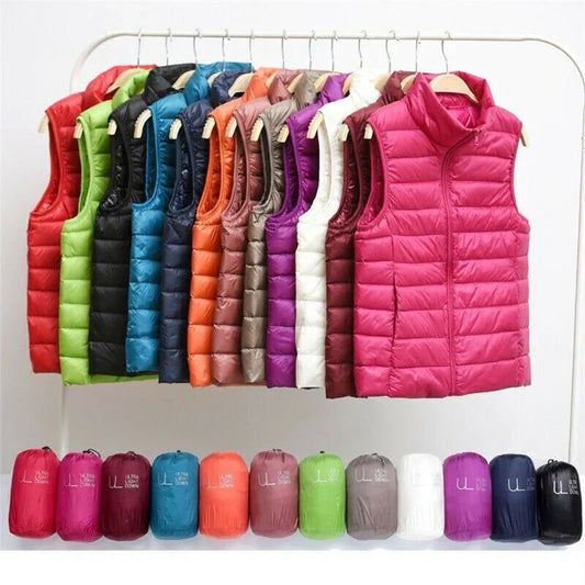 Women's Windproof Body Warmer Zip Up - Fashinoza