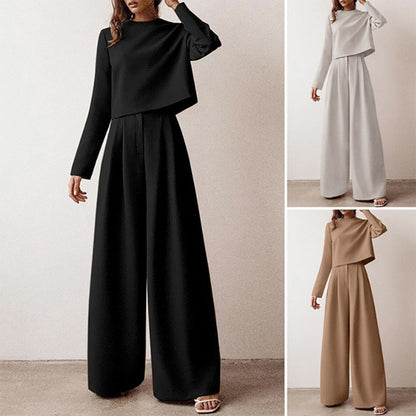 Women's Two Piece Palazzo Pants Set - Fashinoza