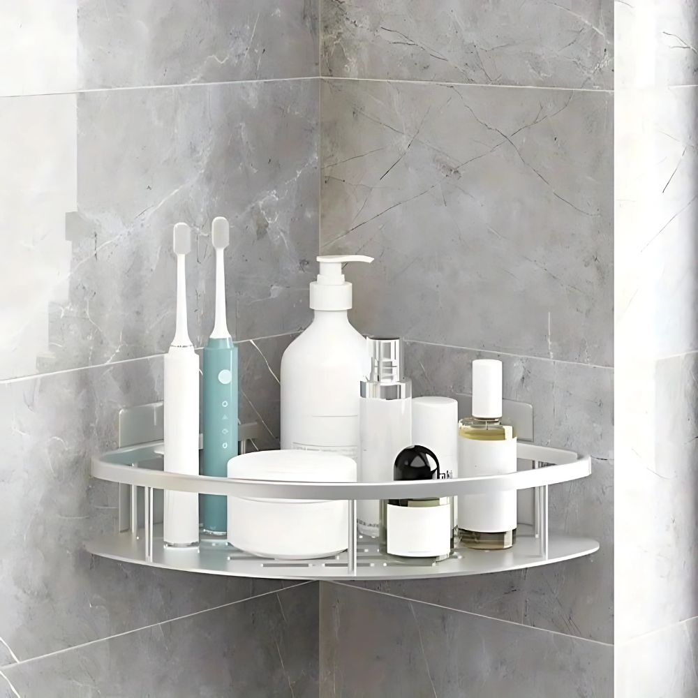 Rustproof 1-2 Tier Bathroom Shelf Organizer