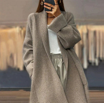 Women's Knitted Cardigan Jacket Cozy Acrylic