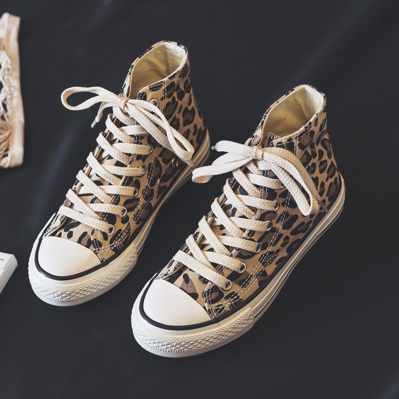 Unisex Animal Print High Sneakers Comfortable - 
Fashinoza