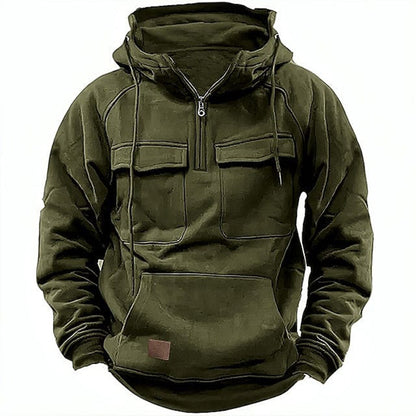 Men's Retro Motorcycle Hoodie Rugged Comfortable