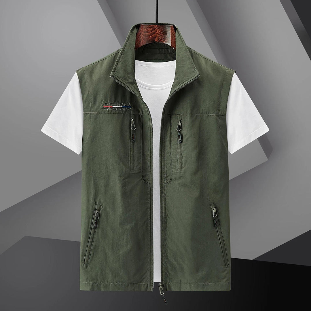 Men's Travel Vest Multi-Pocket Cotton