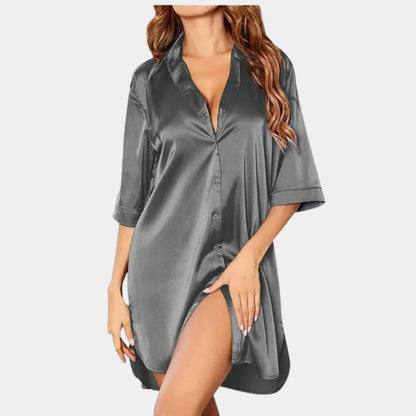 Women's Satin Nightgown - Fashinoza