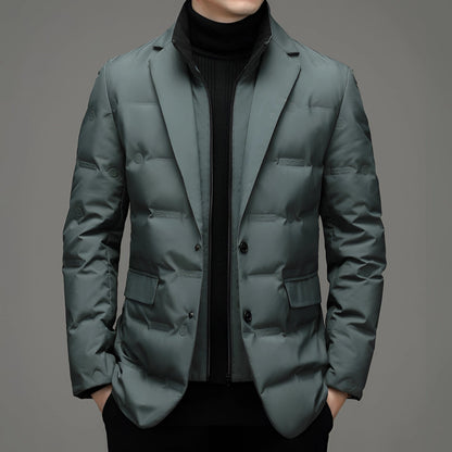Men's Insulated Quilted Blazer Green Lightweight