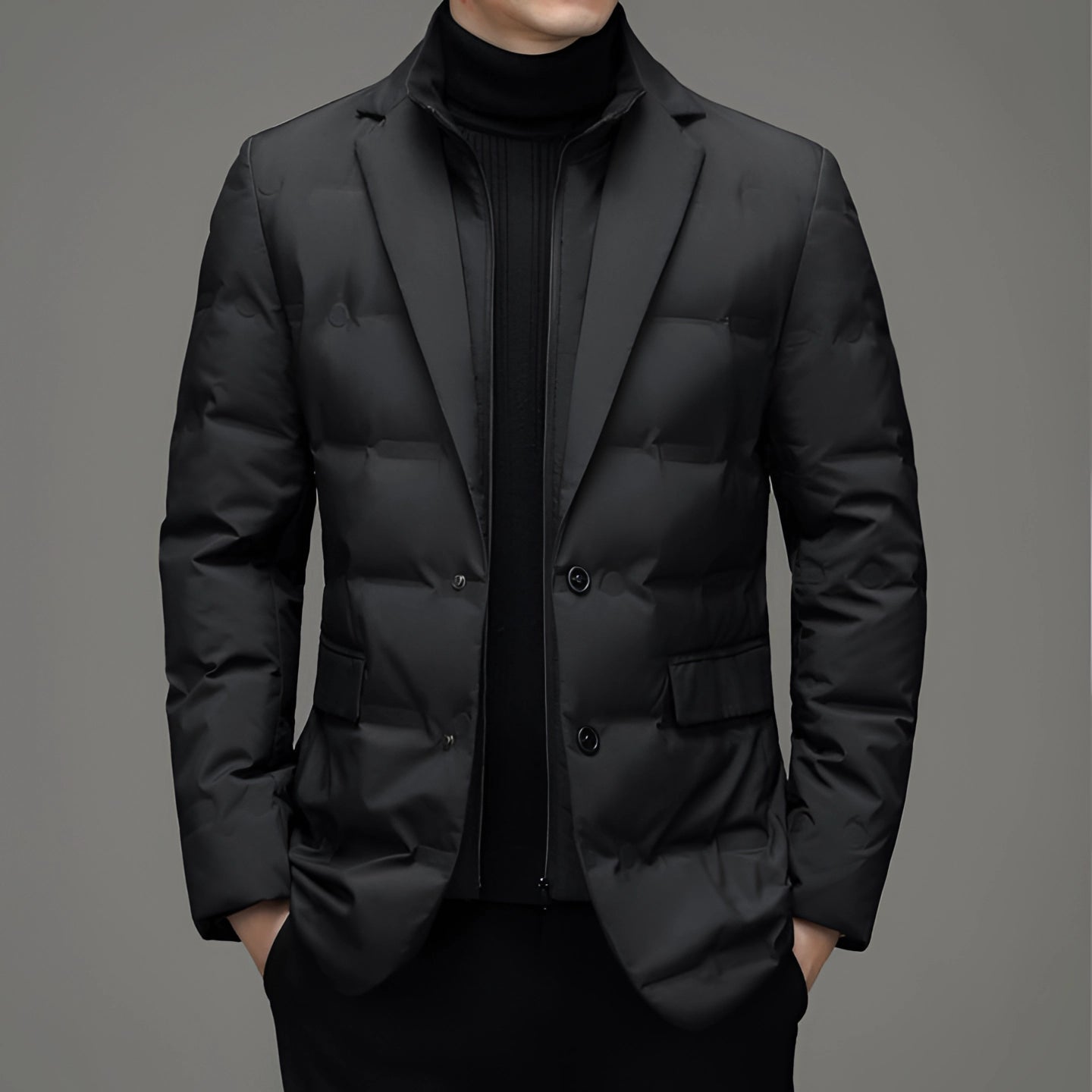 Men's Insulated Quilted Blazer Green Lightweight