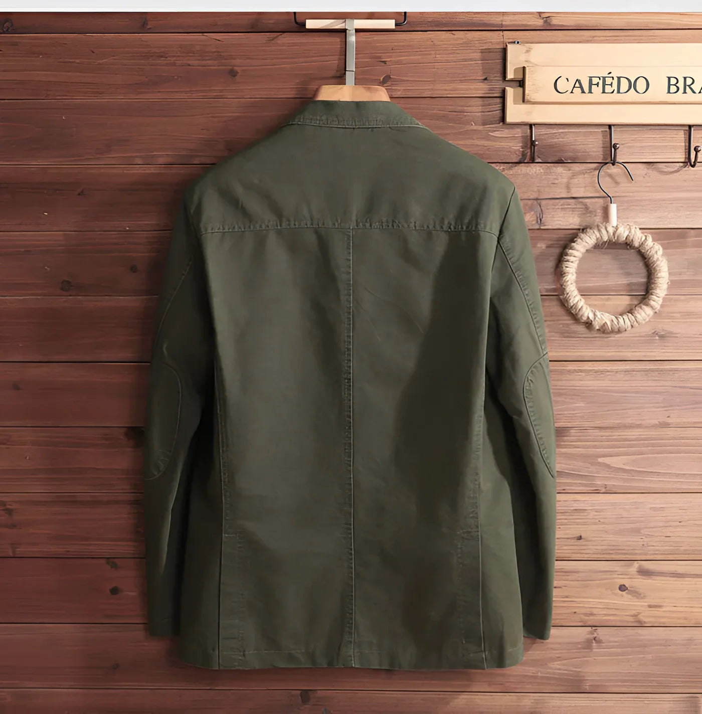 Men's Olive Green Blazer Lightweight Casual