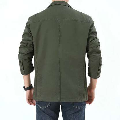 Men's Olive Green Blazer Lightweight Casual