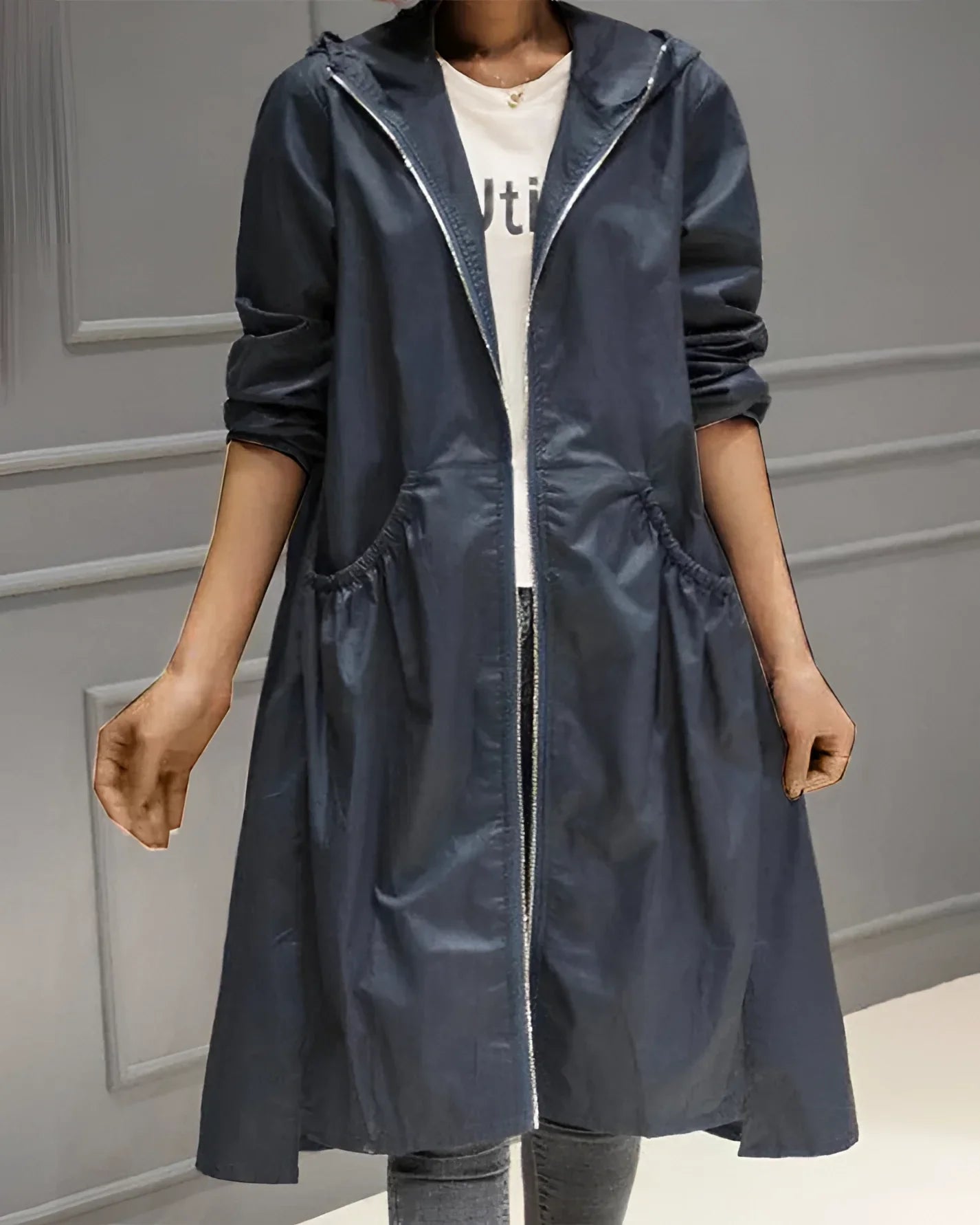 Women's Waterproof Trench Coat Beige Lightweight