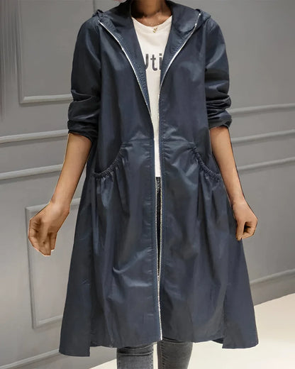 Women's Waterproof Trench Coat Beige Lightweight
