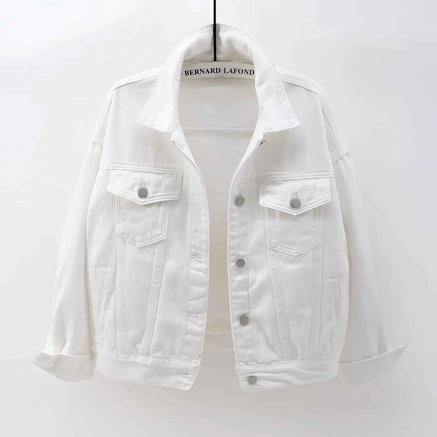Women's White Denim Jacket Lightweight