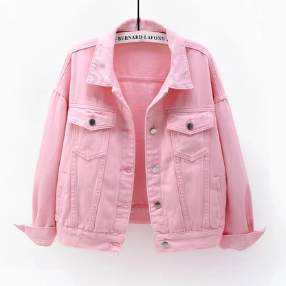 Women's White Denim Jacket Lightweight
