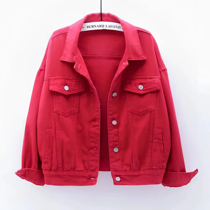 Women's White Denim Jacket Lightweight