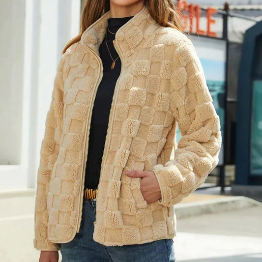 Ayleen Women's Short Fleece Jacket Soft - 
Fashinoza