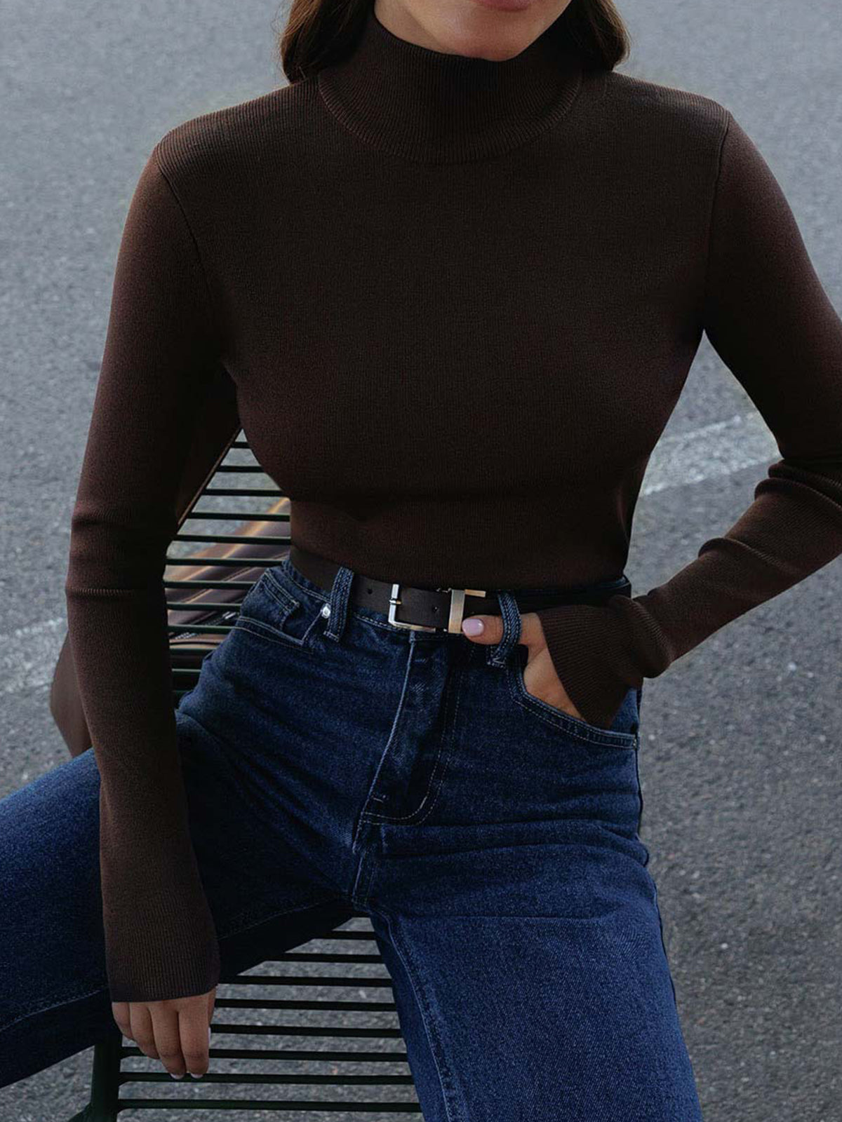 Grace | Women’s Spring Mock Long Sleeve Top