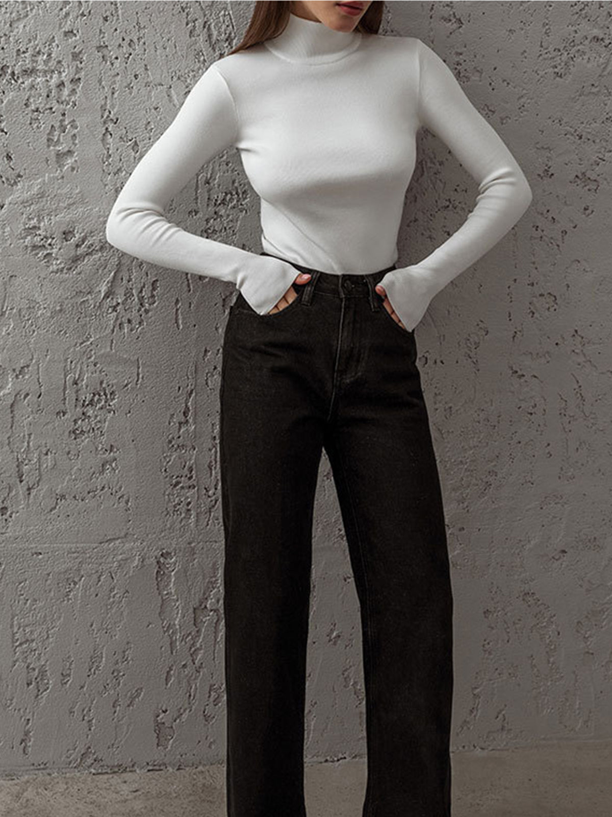 Grace | Women’s Spring Mock Long Sleeve Top