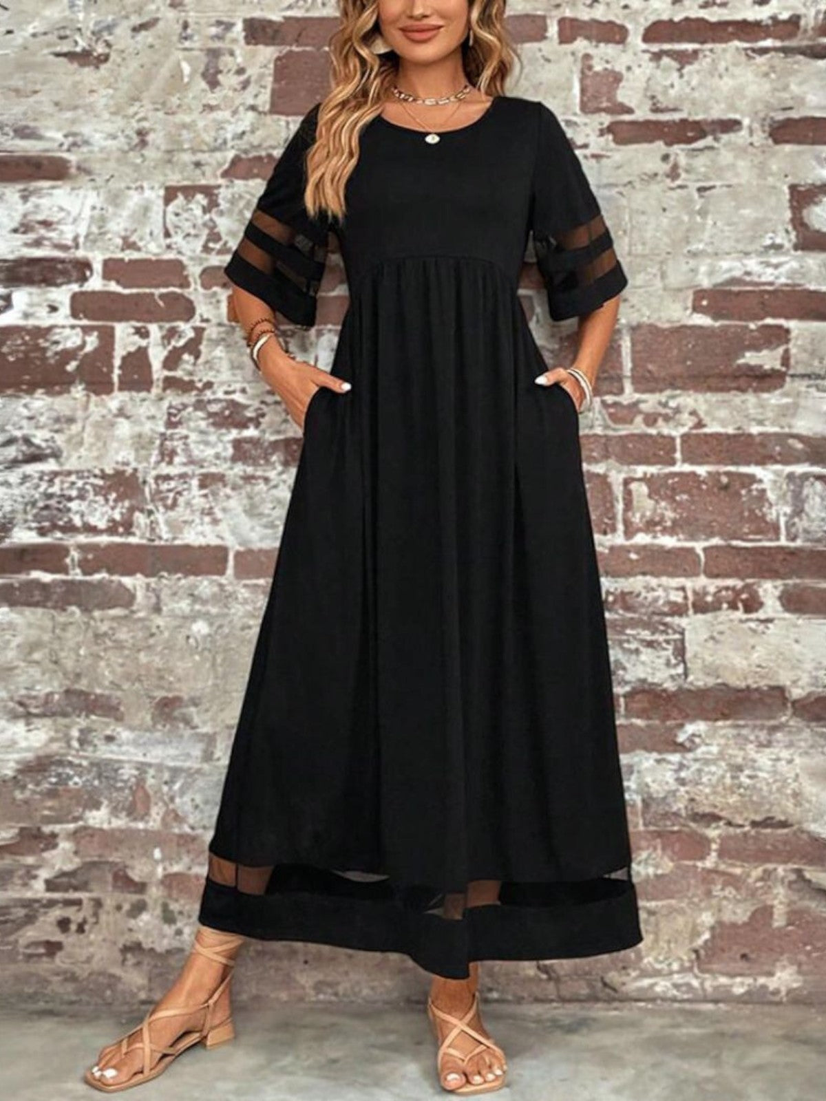 Women's Classic Round Neck Dress
