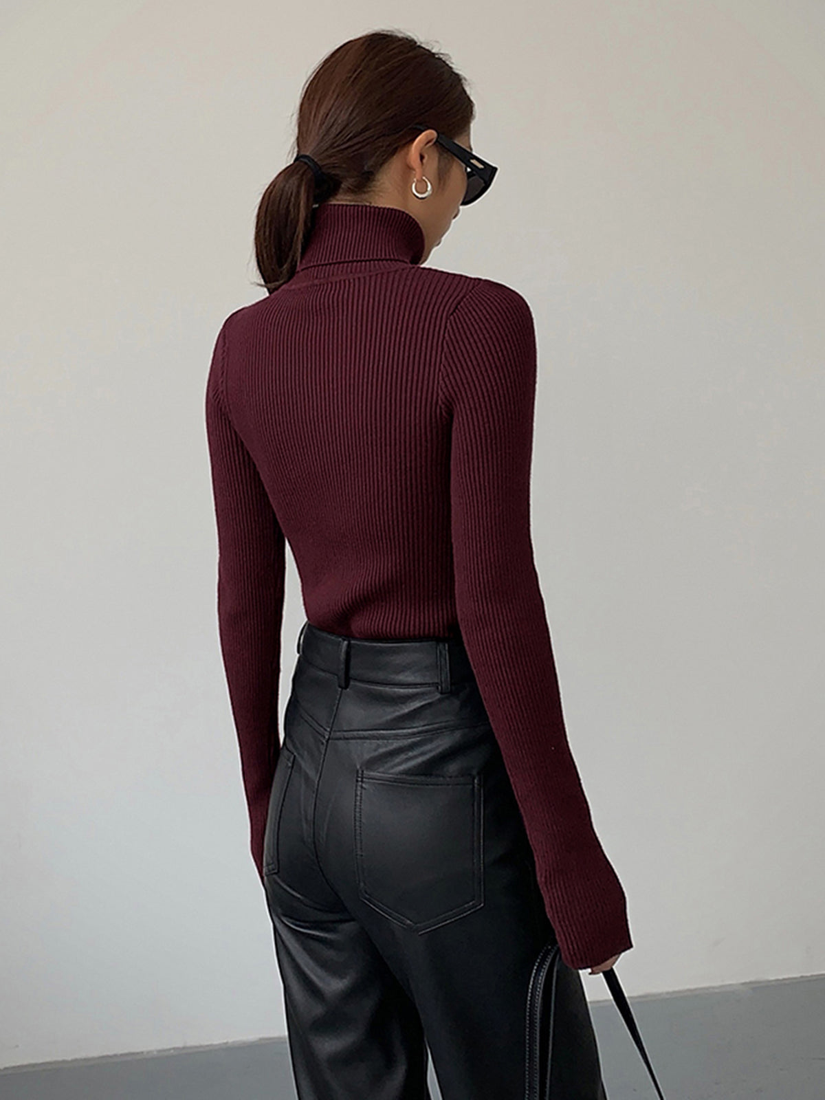 Emma  | Women’s Spring Turtleneck Long Sleeve Top
