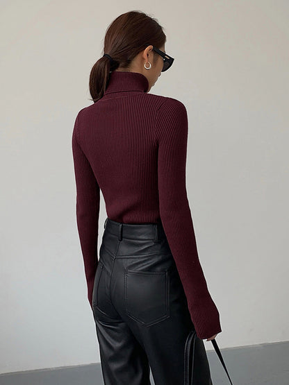 Emma  | Women’s Spring Turtleneck Long Sleeve Top