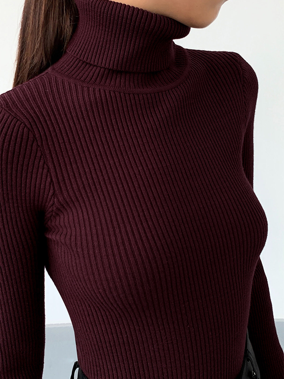 Emma  | Women’s Spring Turtleneck Long Sleeve Top