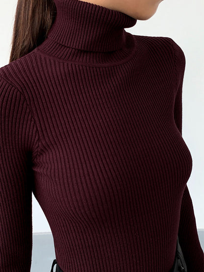 Emma  | Women’s Spring Turtleneck Long Sleeve Top