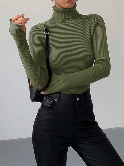 Emma  | Women’s Spring Turtleneck Long Sleeve Top