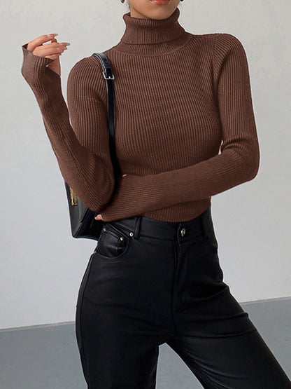 Emma  | Women’s Spring Turtleneck Long Sleeve Top