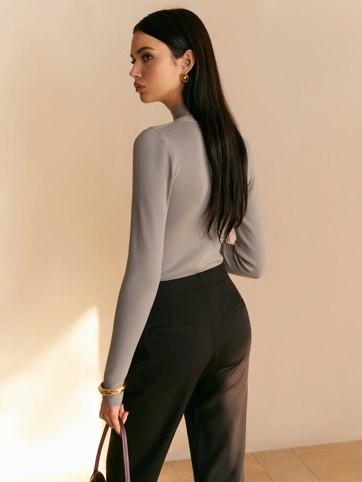 Grace | Women’s Spring Mock Long Sleeve Top