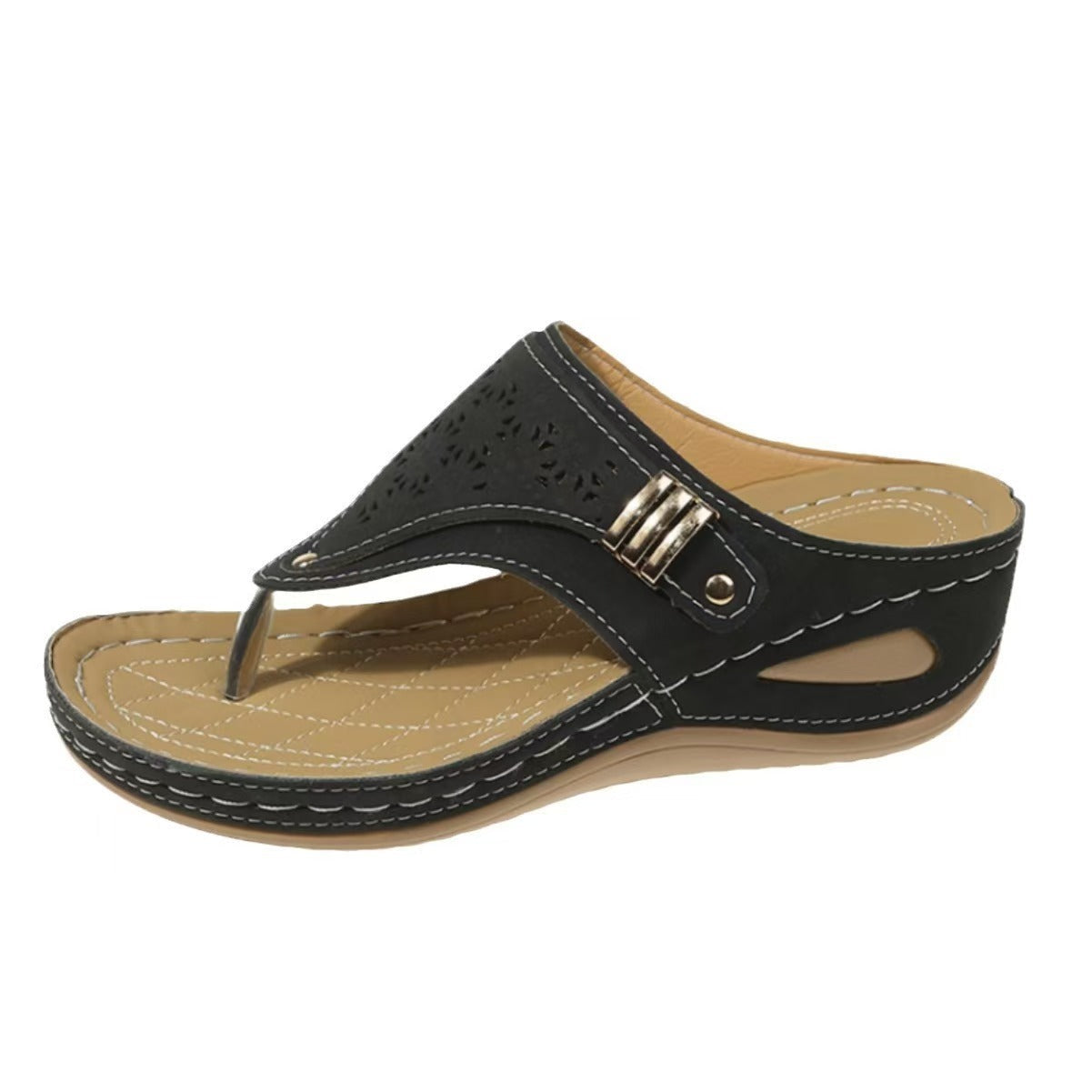 Orthopedic Walking Sandals for Women with Arch Support and Adjustable Straps