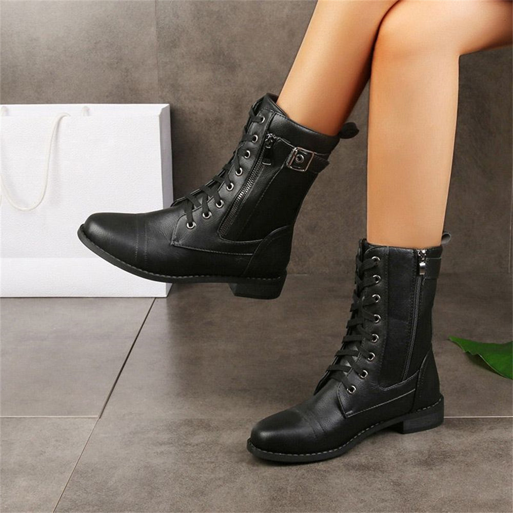 Women's Orthopedic Boots Toe Zipper - Fashinoza