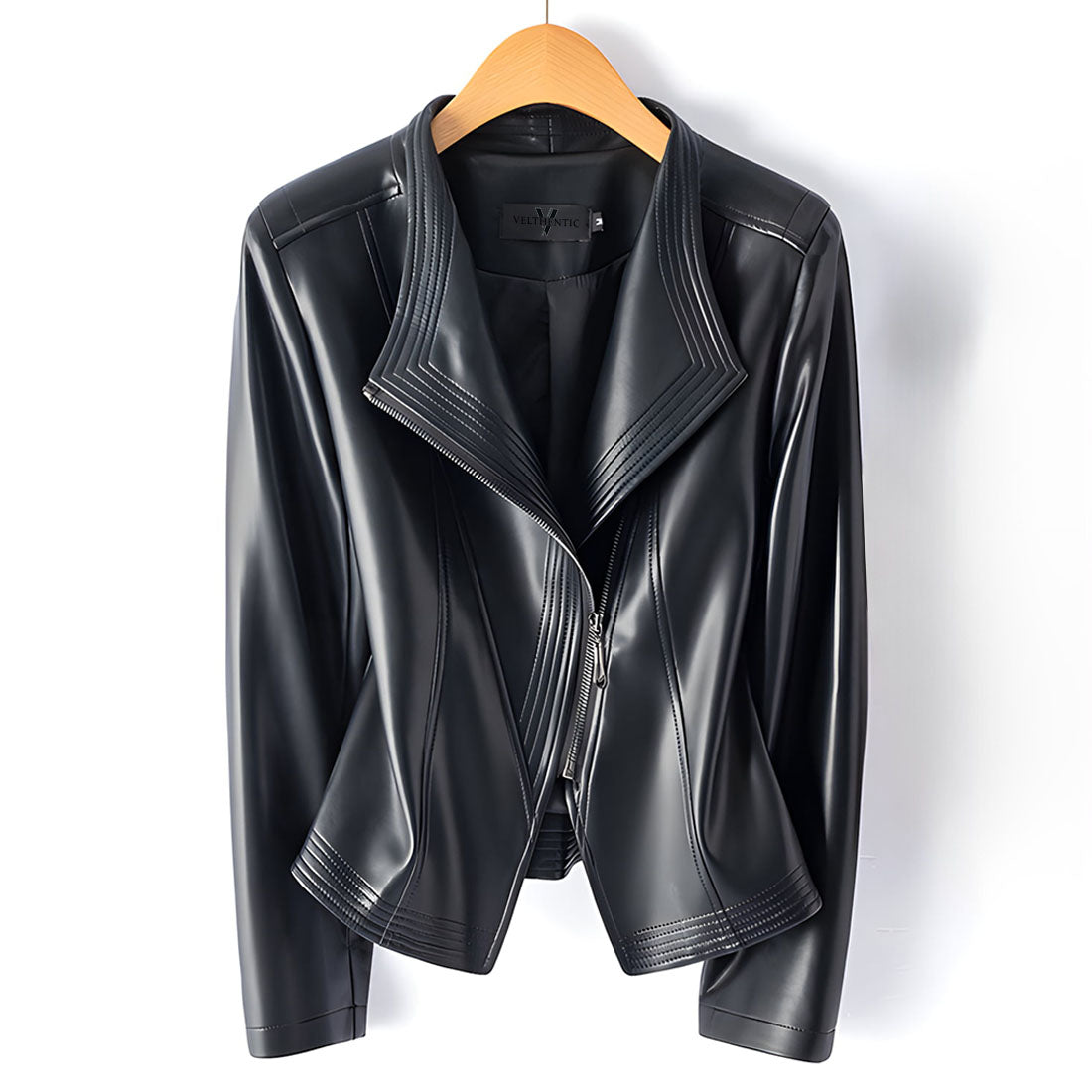 Madona Women's Sheepskin Leather Moto Jacket