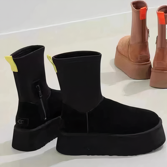 Women's Fur Lined Boots - Fashinoza