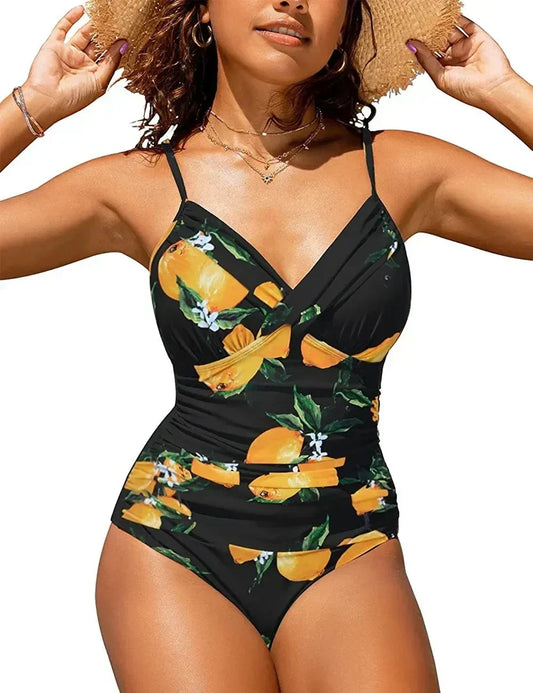 Women's V-Neck Push Up Swimsuit - Fashinoza