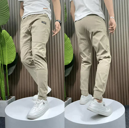 Elastic Mens Cargo Pants - Fashinoza