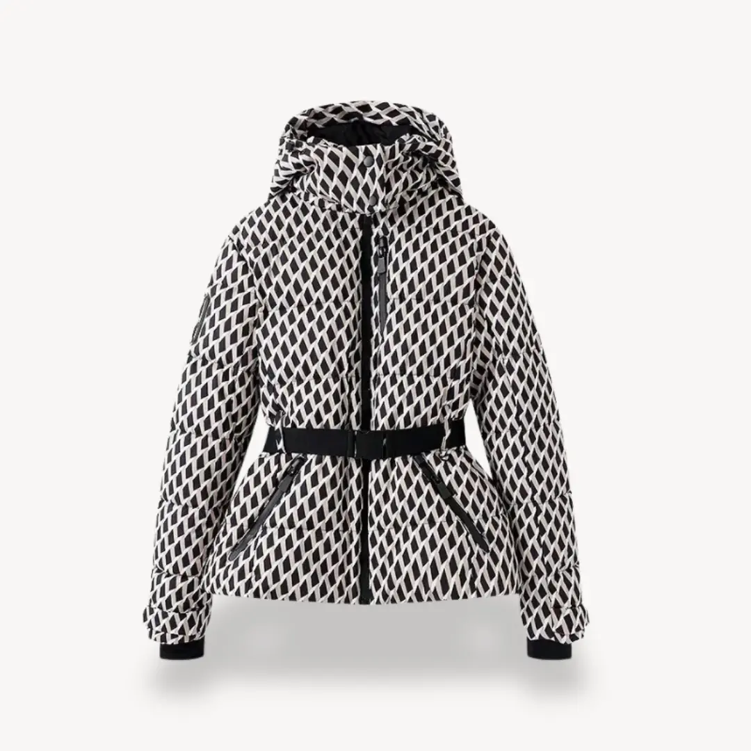 Women's Belted Puffer Jacket Warm - 
Fashinoza