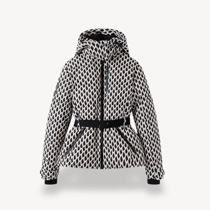 Women's Belted Puffer Jacket Warm - 
Fashinoza