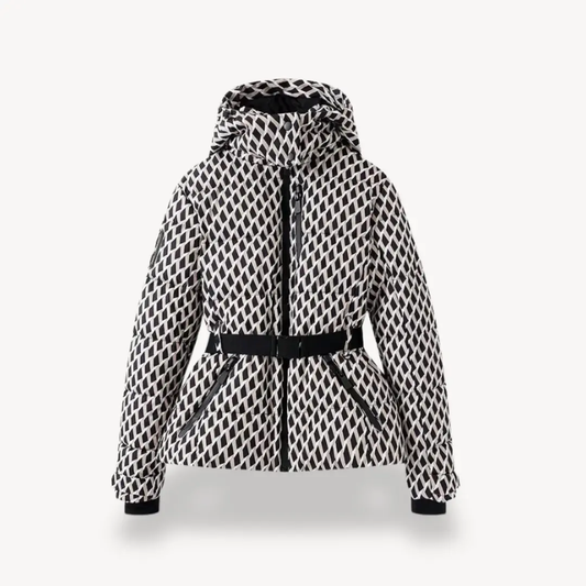 Women's Belted Puffer Jacket Warm - 
Fashinoza