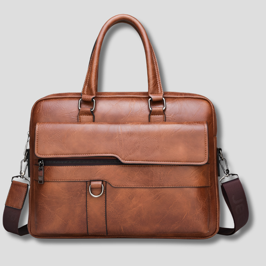 Benedicto Men's Leather Shoulder Bag - Fashinoza