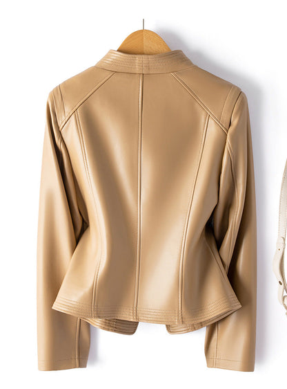 Madona Women's Sheepskin Leather Moto Jacket
