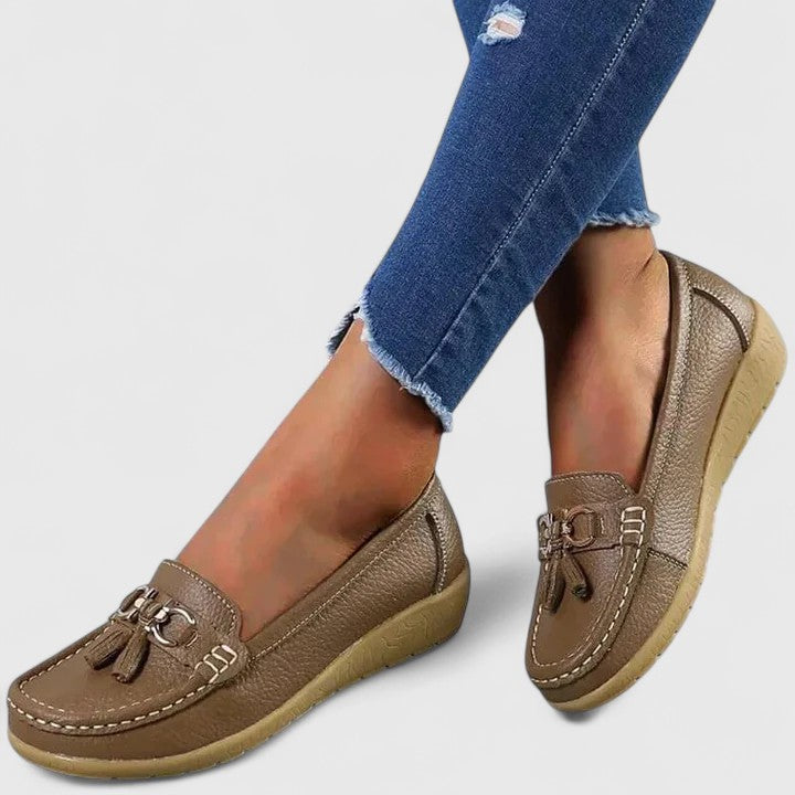 Women’s Orthopedic Slip-On Loafers with Cushioned Sole