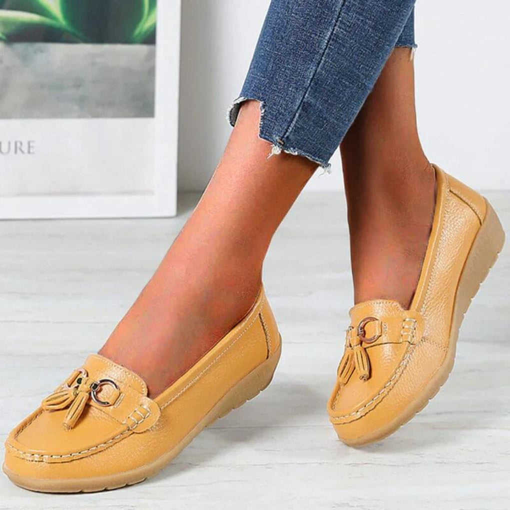 Women's Retro Wedge Loafers