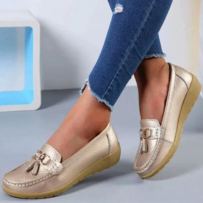 Women's Retro Wedge Loafers