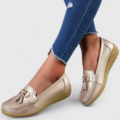 Women’s Orthopedic Slip-On Loafers with Cushioned Sole