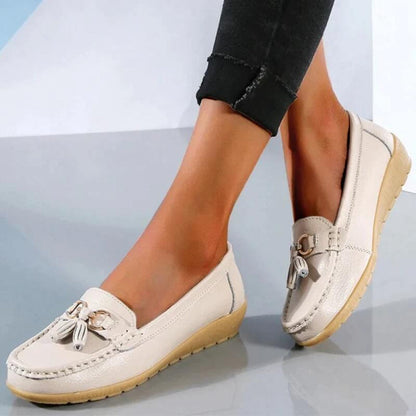Women's Retro Wedge Loafers