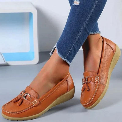 Women's Retro Wedge Loafers