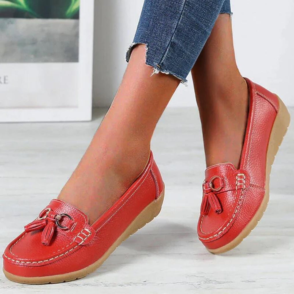 Women's Retro Wedge Loafers