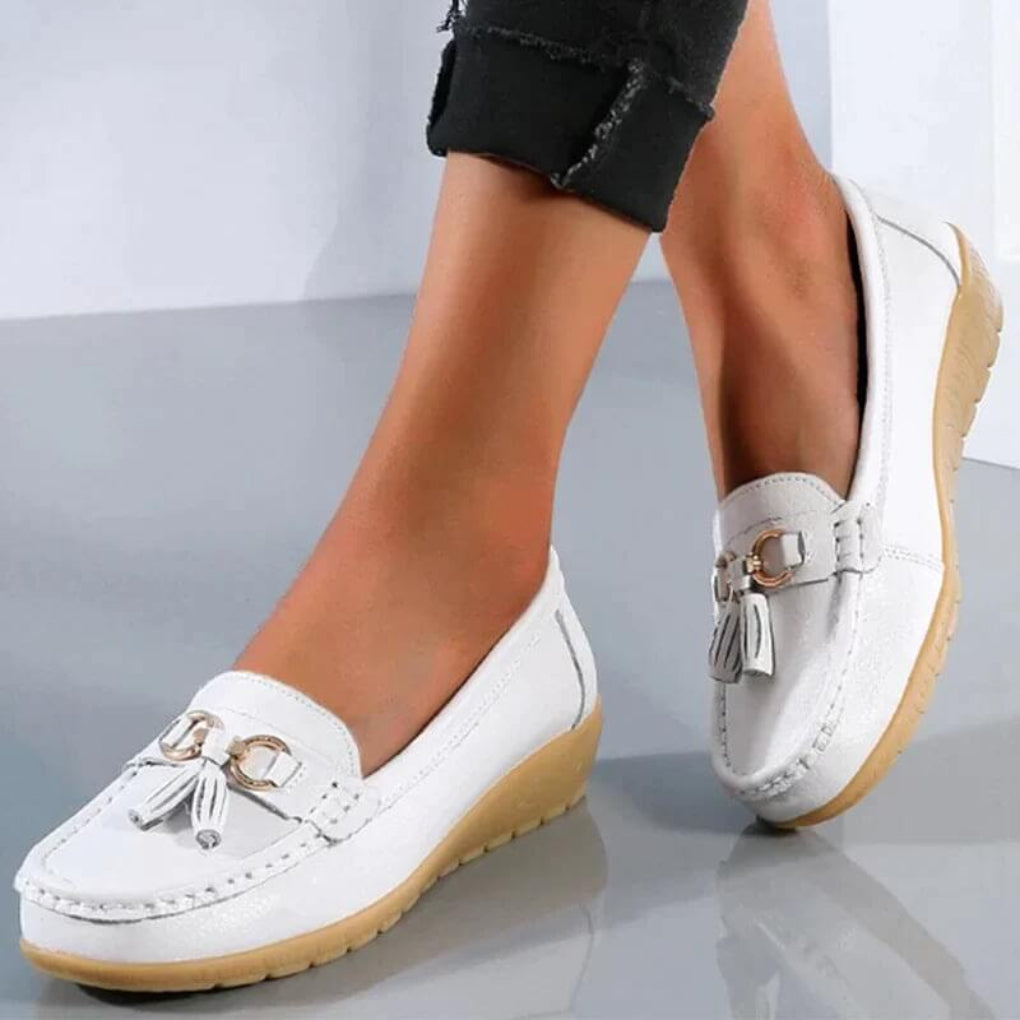 Women's Retro Wedge Loafers